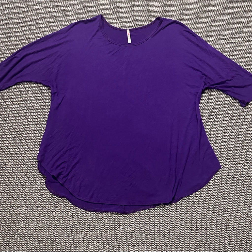 Vibrant Purple Long Sleeve Women's Top